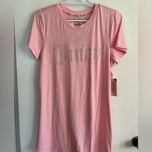 Juicy Couture Light Pink Crown Sleep Shirt